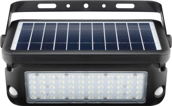 LED Solar-Wandleuchte mit Bewegungsmelder, schwarz